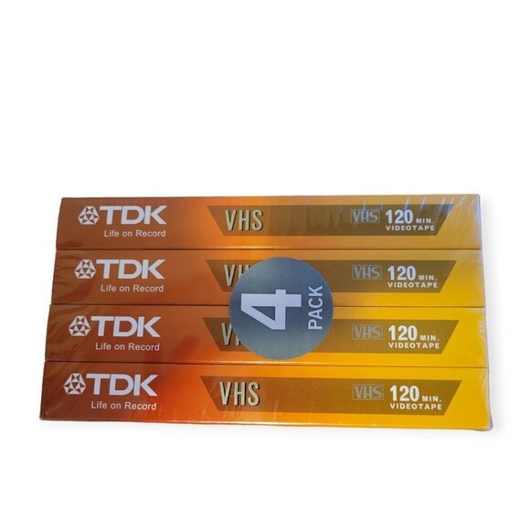 TDK Four-Pack Blank VHS Tapes, 6-Hour Recording - Picture 4 of 4